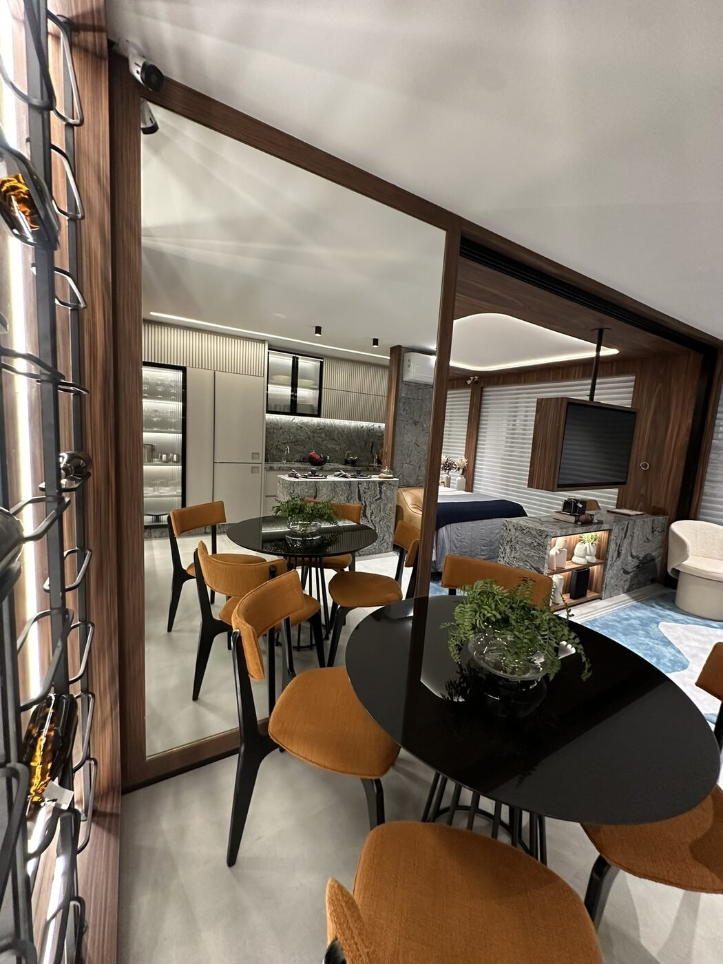 Sala de jantar planejada no decorado NOAH
